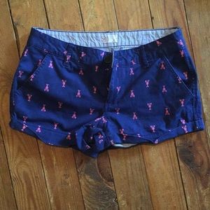 Navy blue lobster print size 5